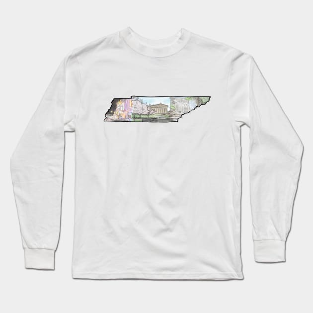 Tennessee Long Sleeve T-Shirt by TwoBroads